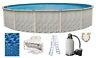 Above Ground Round MEADOWS Swimming Pool with Poseidon Liner, Step & Sand Filter