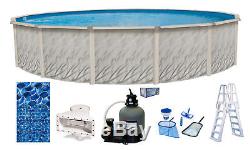 Above Ground Round Meadows Swimming Pool with Liner, Sand Filter & Ladder Kit