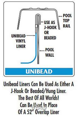 Above Ground Stone Harbor 25 Gauge Swimming Pool Unibead Liners with Gasket Kit