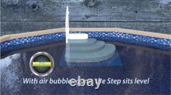 Above Ground Swimming Pool Entry System with Handrail & Step Pad (Choose Color)
