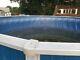 Above ground pool aluminum blue good liner 24 ft