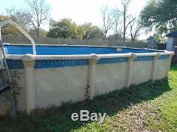 Above ground poolused in good condition pool pump included but no liner