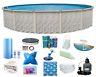 Aboveground Round Meadow Swimming Pool with Liner, Step & Filter Kit (Choose Size)