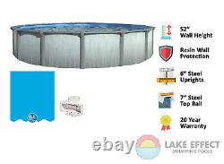 Aqua Brook Above Ground 52 Wall Height Swimming Pools with Liner & Skimmer