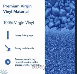 Aqua Coastal Reef Overlap Round Above Ground Pool Liner, 48-54 (12' Round) Is