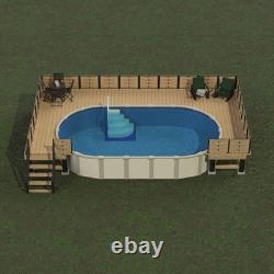 Aqua Select Above Ground Swimming Pool Entry System Step with Pad (Choose Color)