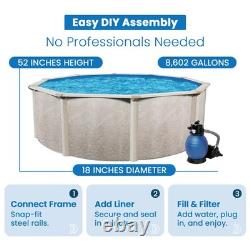 Aquarian Phoenix 18ft x 52in Above Ground Pool with Filter, Ladder, Liner, Skimmer