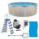 Aquarian Phoenix 21' x 52 Steel Frame Above Ground Swimming Pool Kit with Pump