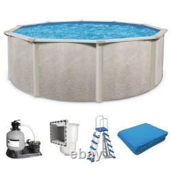 Aquarian Phoenix 24'x52 Round Above Ground Pool with Pump, Ladder, Liner, Skimmer