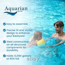 Aquarian Phoenix 24'x52 Round Above Ground Pool with Pump, Ladder, Liner, Skimmer