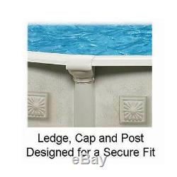 Aquarian Pools 24ft x 52in Above Ground Swimming Pool with Liner and Skimmer