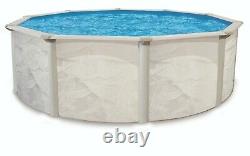 Argentina 18' x 48 Round Above Ground Swimming Pool and Liner