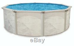 Argentina Complete 18-ft Round 48-in Deep Metal Wall Pool and Liner