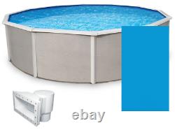 Belize 24' x 52 Round Above Ground Swimming Pool and Liner