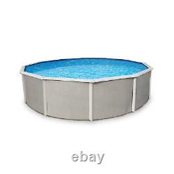 Belize 24' x 52 Round Above Ground Swimming Pool and Liner