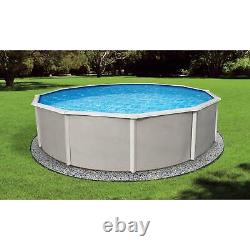 Belize 24' x 52 Round Above Ground Swimming Pool and Liner