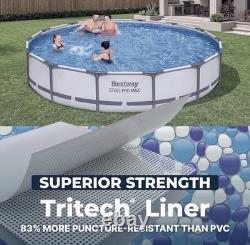 Bestway 14' x 33 Steel Pro MAX Round Above Ground Swimming Pool Set 530 GPH