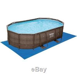 Bestway 16' x 10' Mosaic-Patterned Liner Oval Frame Above Ground Pool + Cover