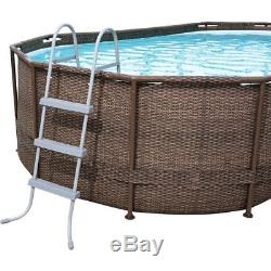 Bestway 16' x 10' Mosaic-Patterned Liner Oval Frame Above Ground Pool + Cover