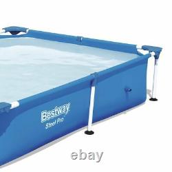Bestway 7.25' x 5' x 17 Steel Pro Rectangular Above Ground Swimming Pool