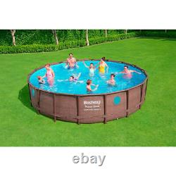 Bestway Coleman 18' 48 Power Steel Swim Vista II Swimming Pool Set Above Ground