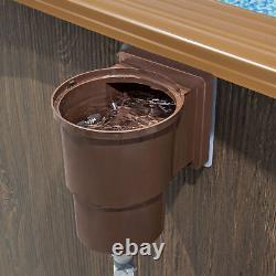 Bestway Hydrium 18' x 52 Round Steel Wall Above Ground Swimming Pool Set, Brown