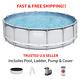 Bestway Power Steel 16' x 48 Swimming Pool with Pump, Ladder, Cover FAST SHIP