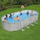 Bestway Power Steel 22'L x 12'W x 52''H Above Ground Pool Set