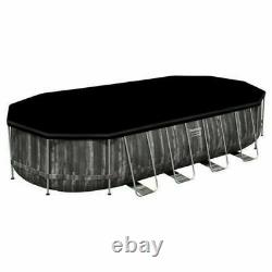 Bestway Power Steel 22'x12'x48'' Above Ground Oval Pool Set withPump Sealed