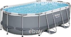 Bestway Power Steel Above Ground Pool Set 14' x 8'2 x 39.5 Sand Filter Pump