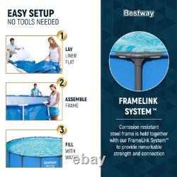 Bestway Steel 15' x 48 Round Frame Above Ground Swimming Pool (No Pump) (Used)