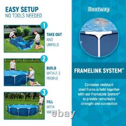 Bestway Steel Pro 12' x 30 Round Above Ground Pool Set with DuraPlus Liner
