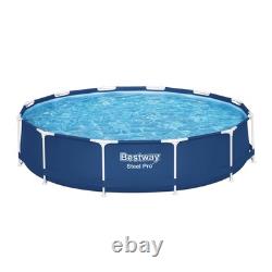 Bestway Steel Pro 12' x 30 Round Above Ground Pool Set with DuraPlus Liner