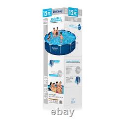 Bestway Steel Pro 12' x 30 Round Above Ground Pool Set with DuraPlus Liner