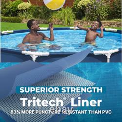 Bestway Steel Pro 12ft x 30 Inch Round Above Ground Pool Set with DuraPlus Liner