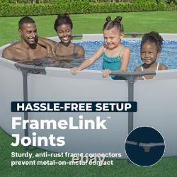Bestway Steel Pro MAX 10'x30 Round Above Ground Outdoor Swimming Pool with Pump