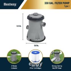 Bestway Steel Pro MAX 10'x30 Round Above Ground Outdoor Swimming Pool with Pump