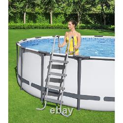 Bestway Steel Pro MAX 13 Foot Round Above Ground Pool Set with 3 Layer Liner(Used)