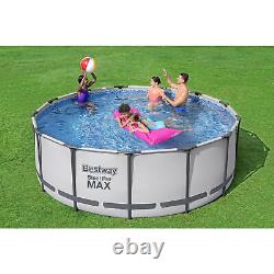 Bestway Steel Pro MAX 13 Foot Round Above Ground Pool Set with 3 Layer Liner(Used)