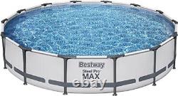 Bestway Steel Pro MAX 14' x 33 Round Above Ground Pool Set/ 530 gal Pump