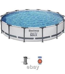 Bestway Steel Pro MAX 14' x 33 Round Above Ground Pool Set/ 530 gal Pump