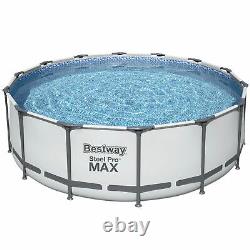 Bestway Steel Pro MAX 14 x 4 Foot Above Ground Round Complete Pool Set (Used)