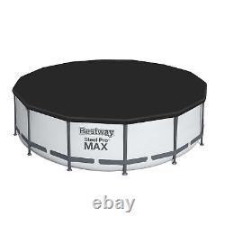 Bestway Steel Pro MAX 14'x48 Round Above Ground Swimming Pool with Pump & Cover