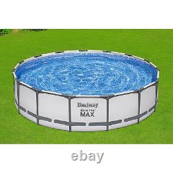 Bestway Steel Pro MAX 15'x42 Round Above Ground Swimming Pool with Pump & Cover