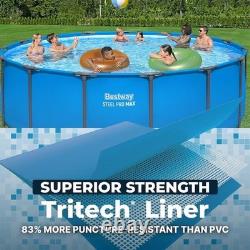 Bestway Steel Pro MAX 15ft x 48in Above Ground Swimming Pool Round Backyard-New