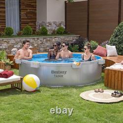 Bestway TANX 8ft x 24in Round Above Ground Stock Tank Pool Set