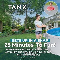 Bestway TANX 8ft x 24in Round Above Ground Stock Tank Pool Set Bestway TANX 8ft x 24in Round Above Ground Stock Tank Pool Set