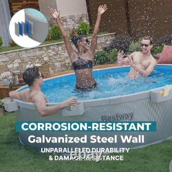Bestway TANX 8ft x 24in Round Above Ground Stock Tank Pool Set