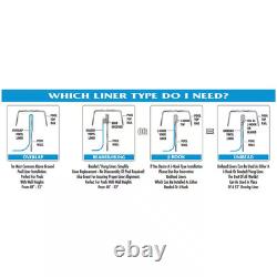 Blue 15 Ft. Round Overlap Pool Liner 48/52 In. D