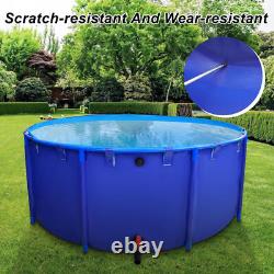 Blue PVC 32inch Round Above Ground Swimming Pool for Backyard